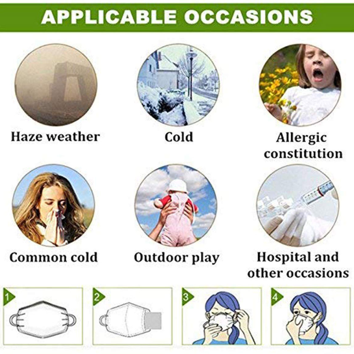 Adjustable Face Mask Anti-dust - огляд і ціна Pm2.5 Filter Insert
