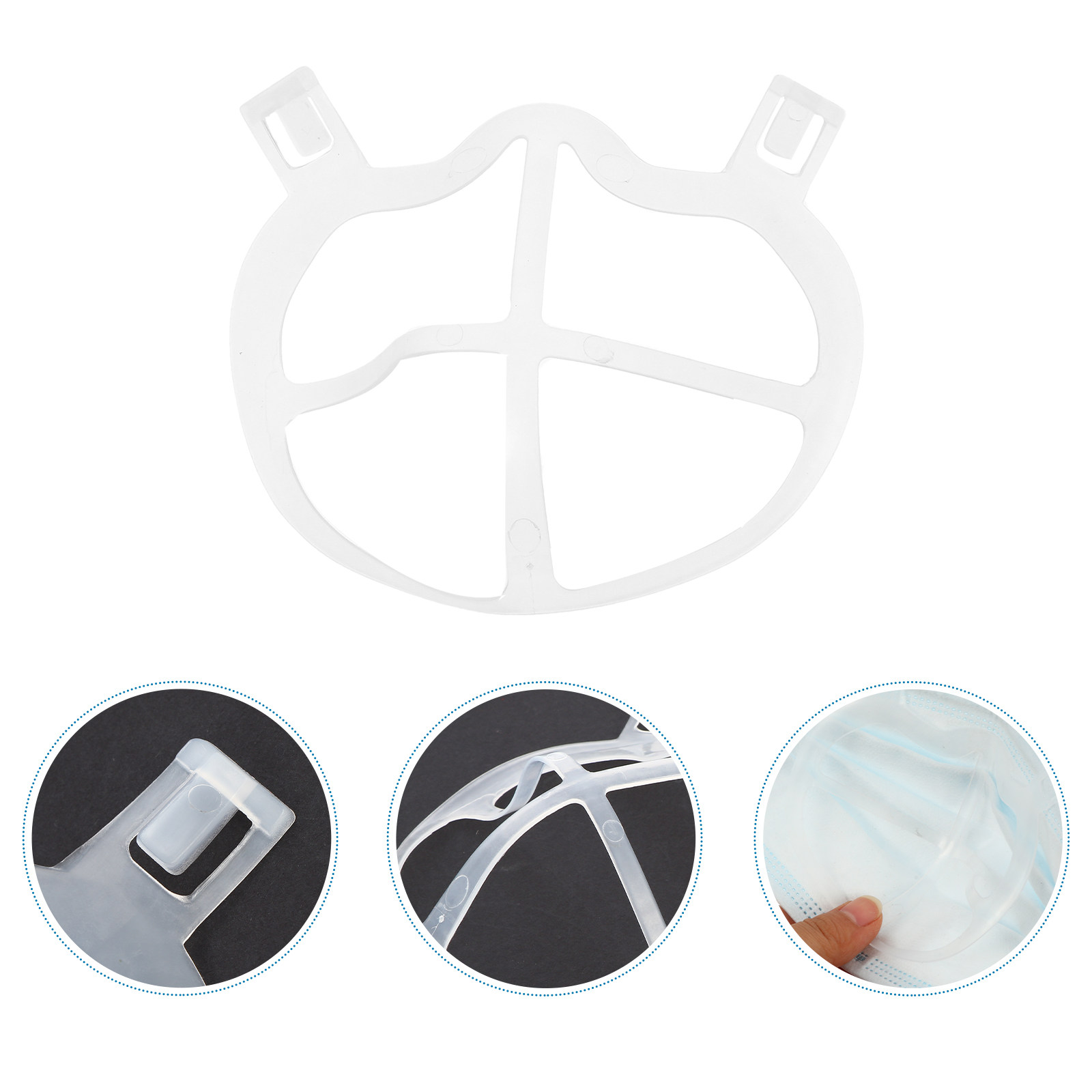 10Pcs Ultra-Thin Soft Silicone - огляд і ціна Silicone Mask Bracket