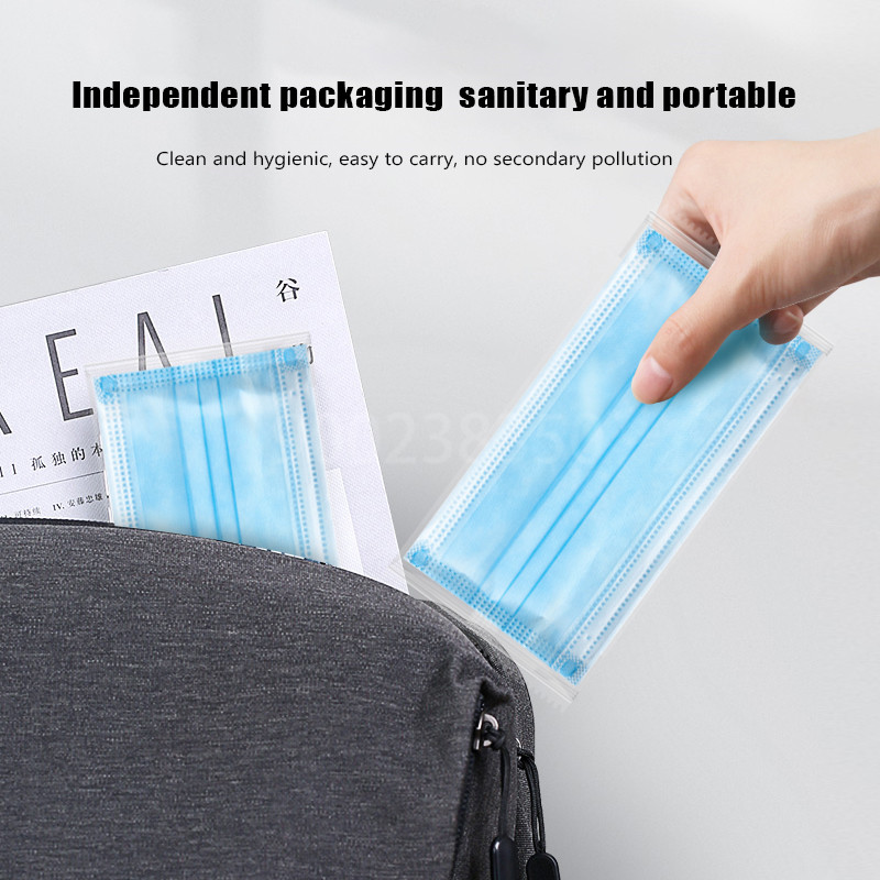 10-500pcs Disposable Adults in - огляд і ціна Disposable Mask Blue